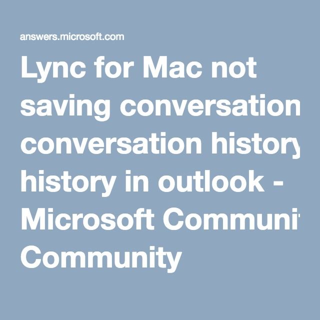 Microsoft Lync For Mac